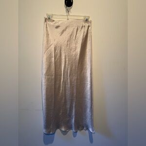 Babaton Shimmering Silver Maxi Skirt from Aritzia